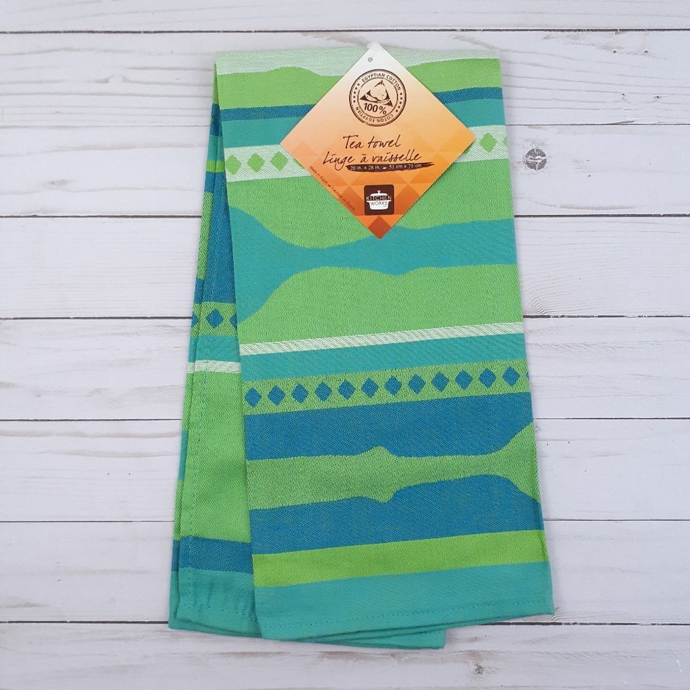 Kitchen Tea Towel Utensils Fork Spoon Egyptian Cotton 20x28 in